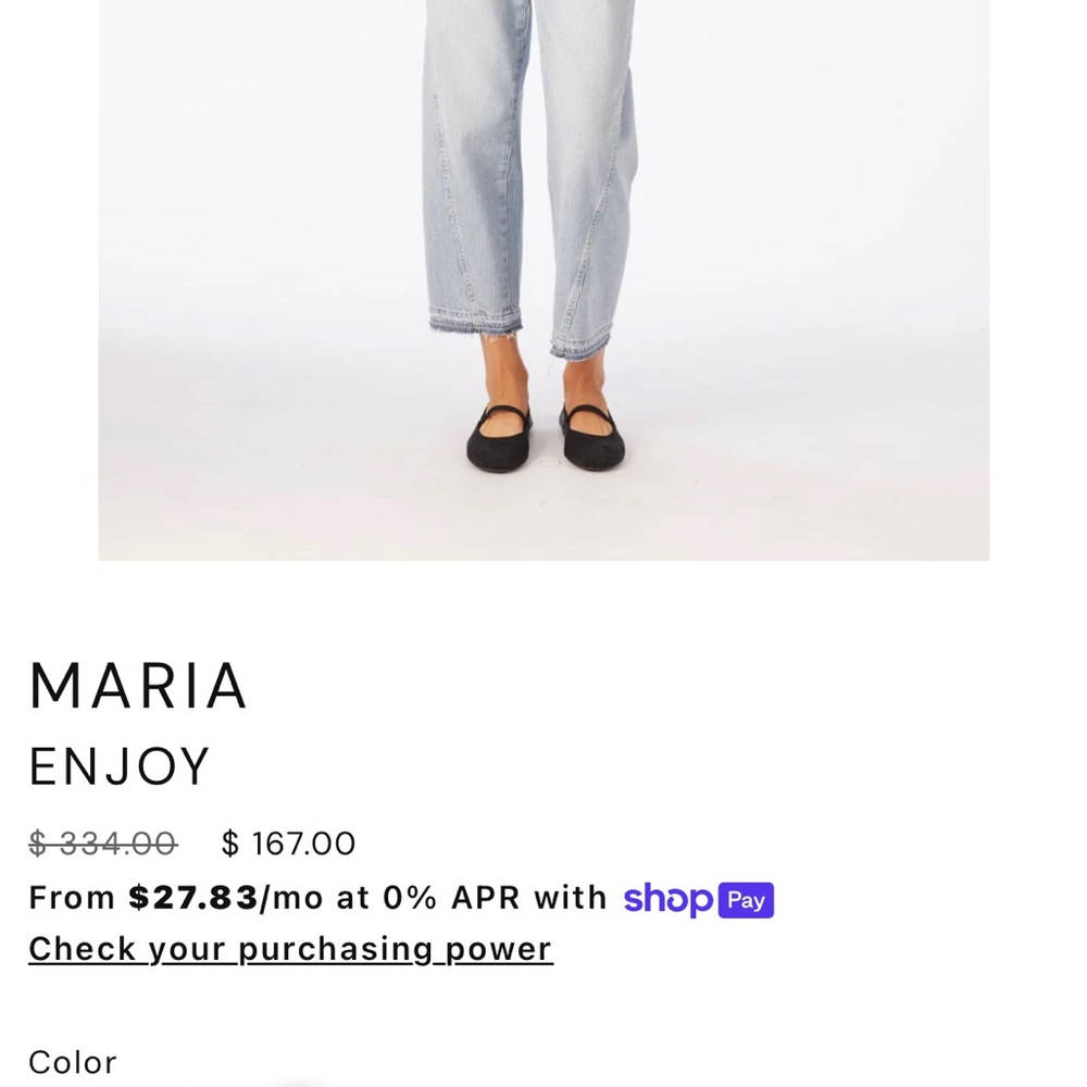AMO Striped Denim Jeans